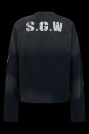 No.5 Distressed Long-Sleeve Shirt