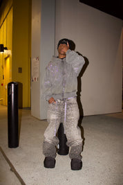Skeleton Diamond Denim Jeans