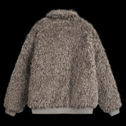"Gemini" Metal leather Faux Fur Jacket