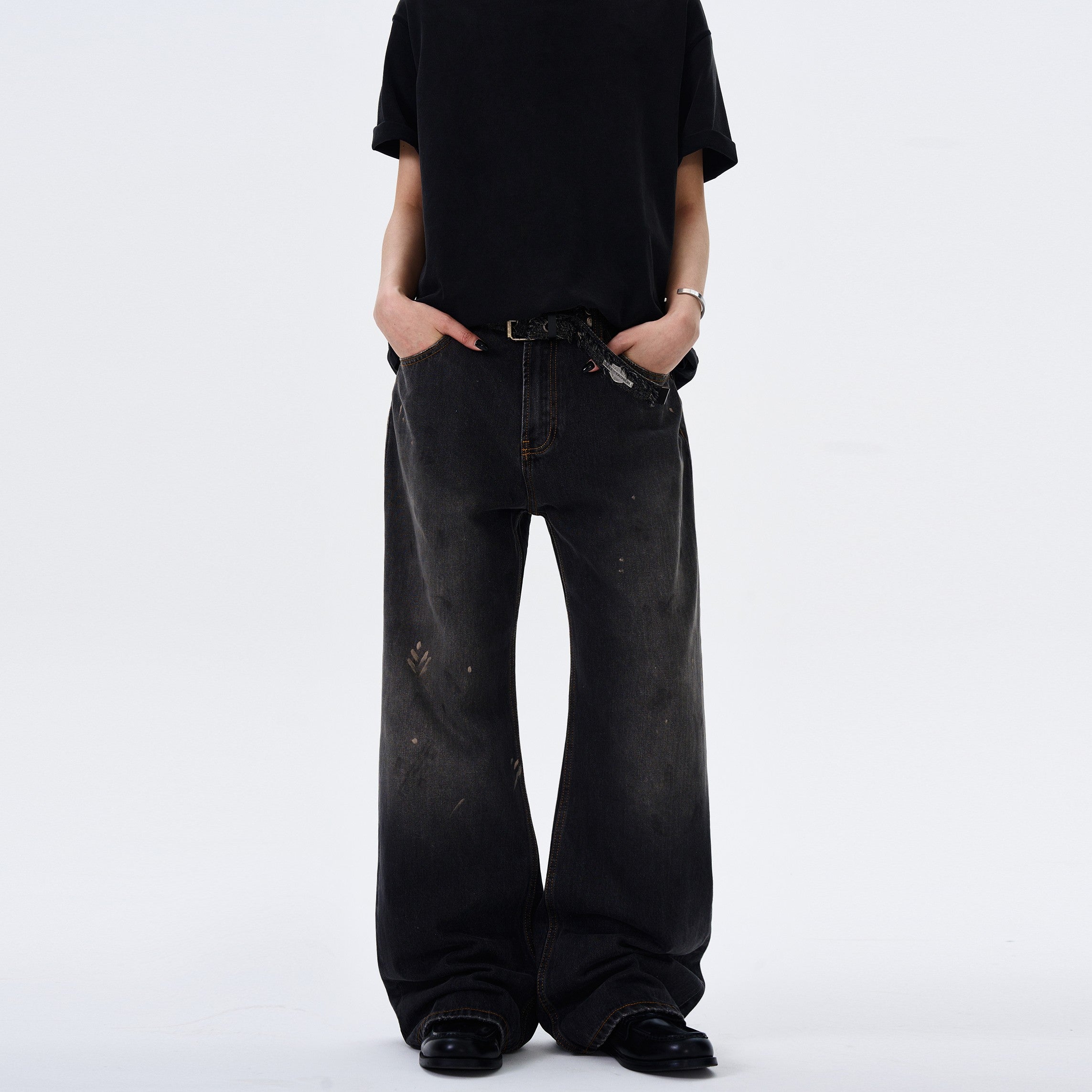Inked Loose Straight Jeans