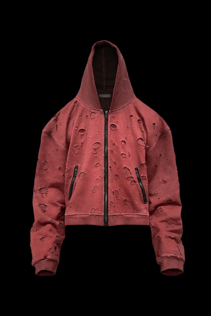 Crimson Burnout Zip