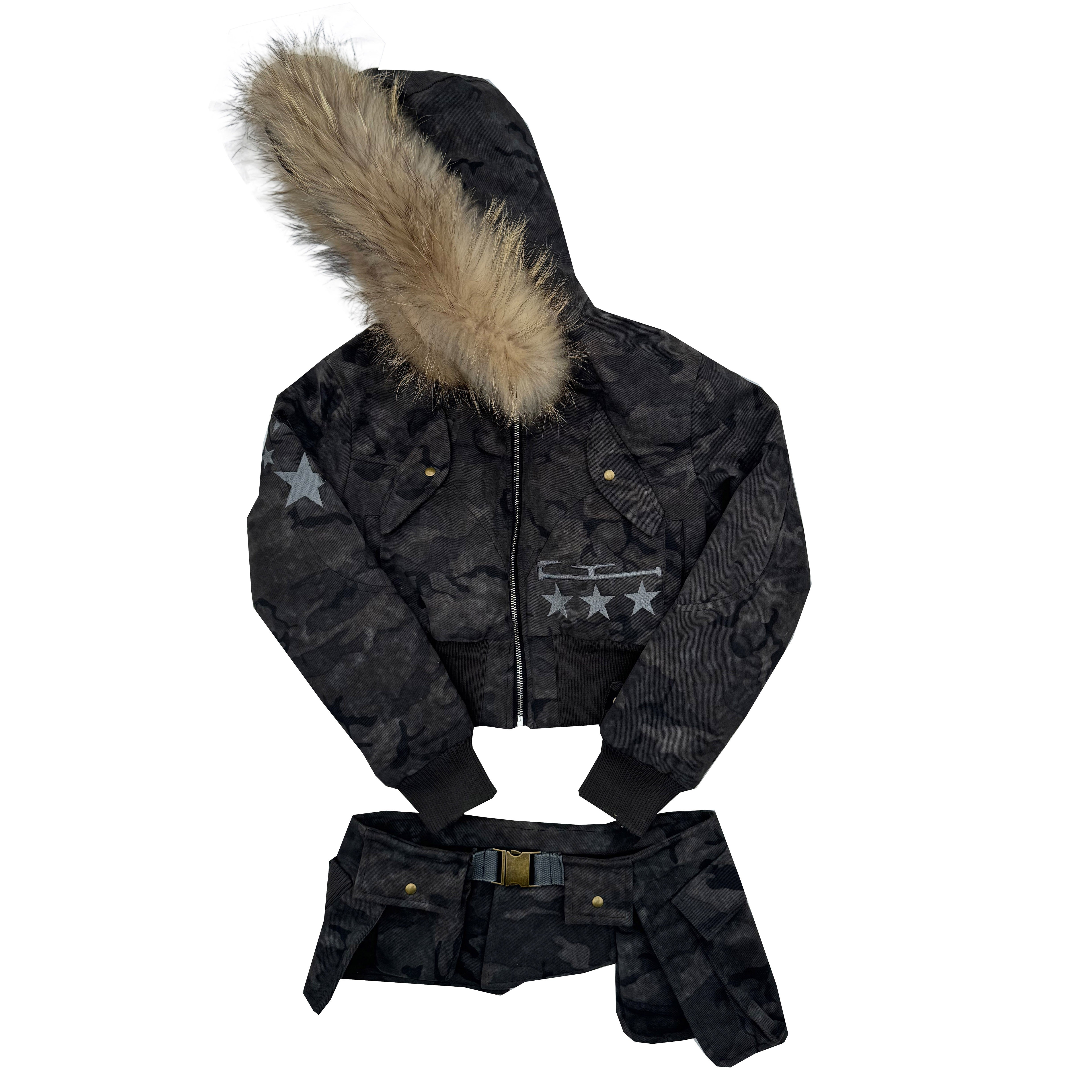 Camouflage Fur Jacket (Pre-Sale)