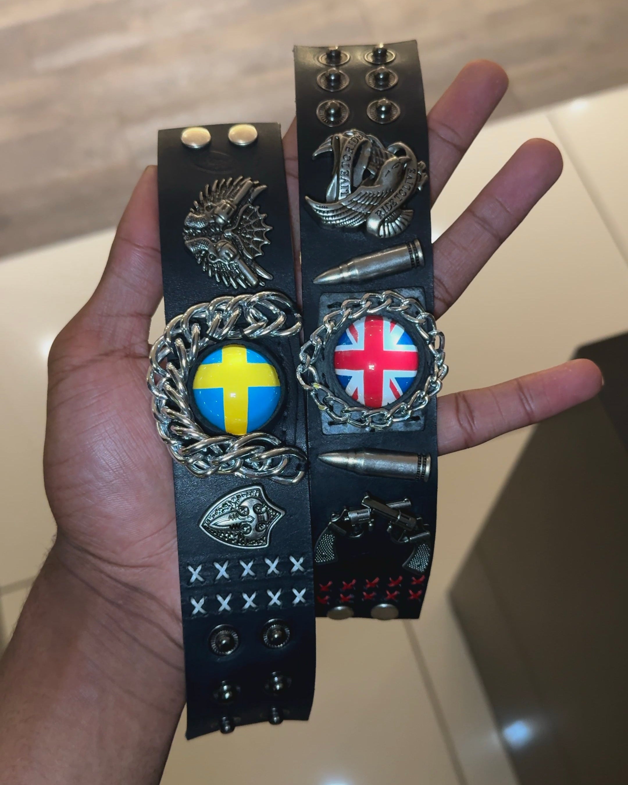 UK Flag Illusion Bracelet