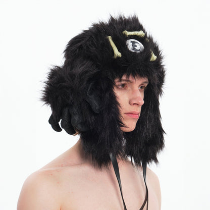 Bone Claw Faux Fur Hat