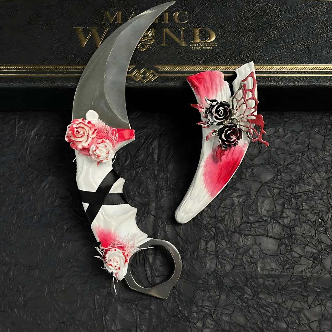 Handmade claw knife - Pink Valentine