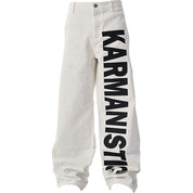 KARMANISTIC Wide Leg Straight Jeans
