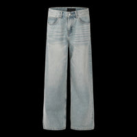 Light Blue Clean Fit Straight Jeans