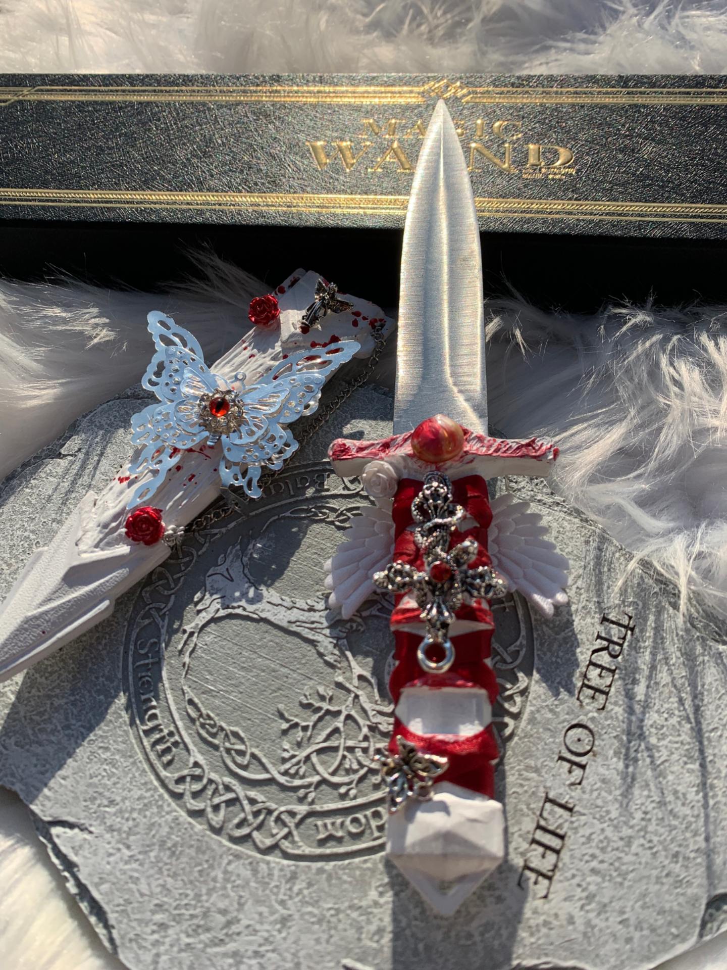 Handmade dagger-Blood and Angels