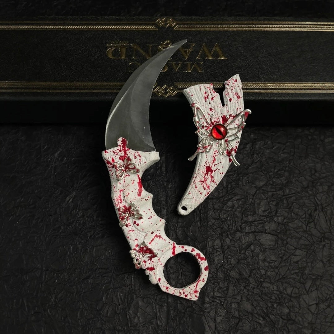 Handmade claw knife - Pink Valentine Nightmare