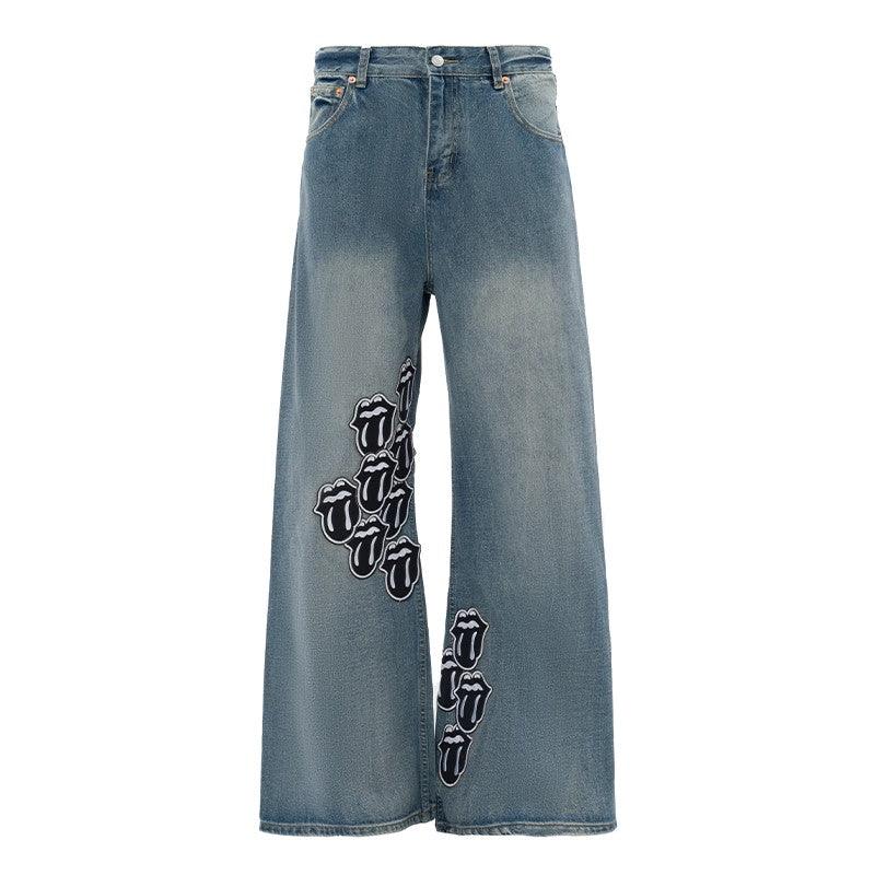 NOTHINGNESSWORLD &quot;Dream&quot; Tongue Jeans – Urban Streetwear