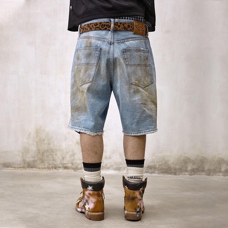 Remedy Ripped Five-Point Denim Jorts - Dekayed