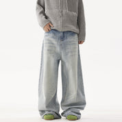 baggy washed jeans at dekayed clothing.