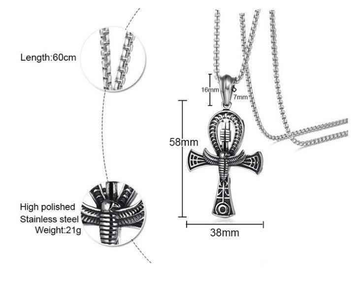 "Egyptian AHNK Cross Necklace"