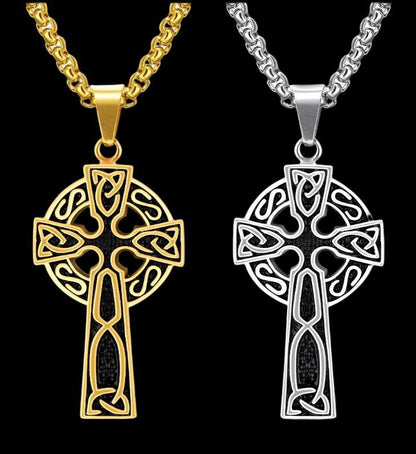 "Celtic Sand Storm Cross Necklace"