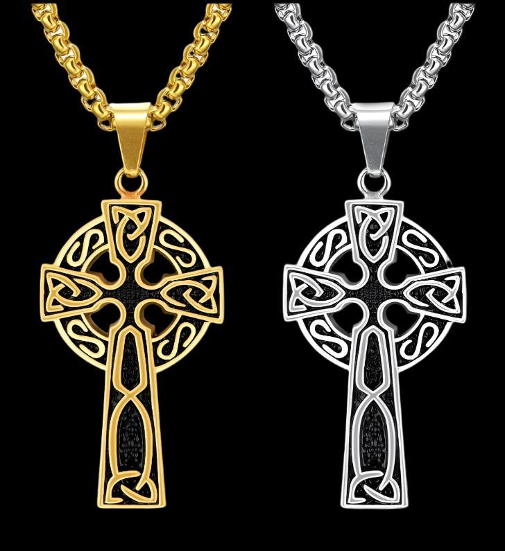 "Celtic Sand Storm Cross Necklace"