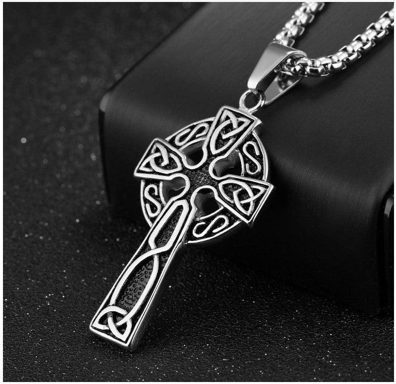 "Celtic Sand Storm Cross Necklace"