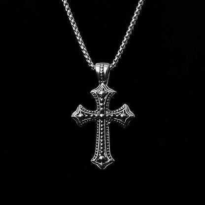 "Gothic Camo Cross Necklace"