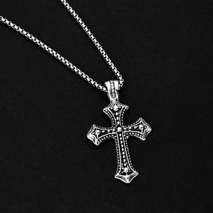 "Gothic Camo Cross Necklace"