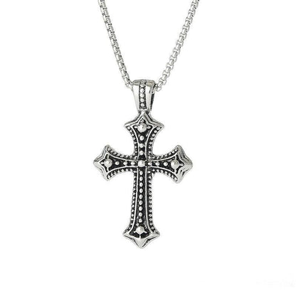 "Gothic Camo Cross Necklace"