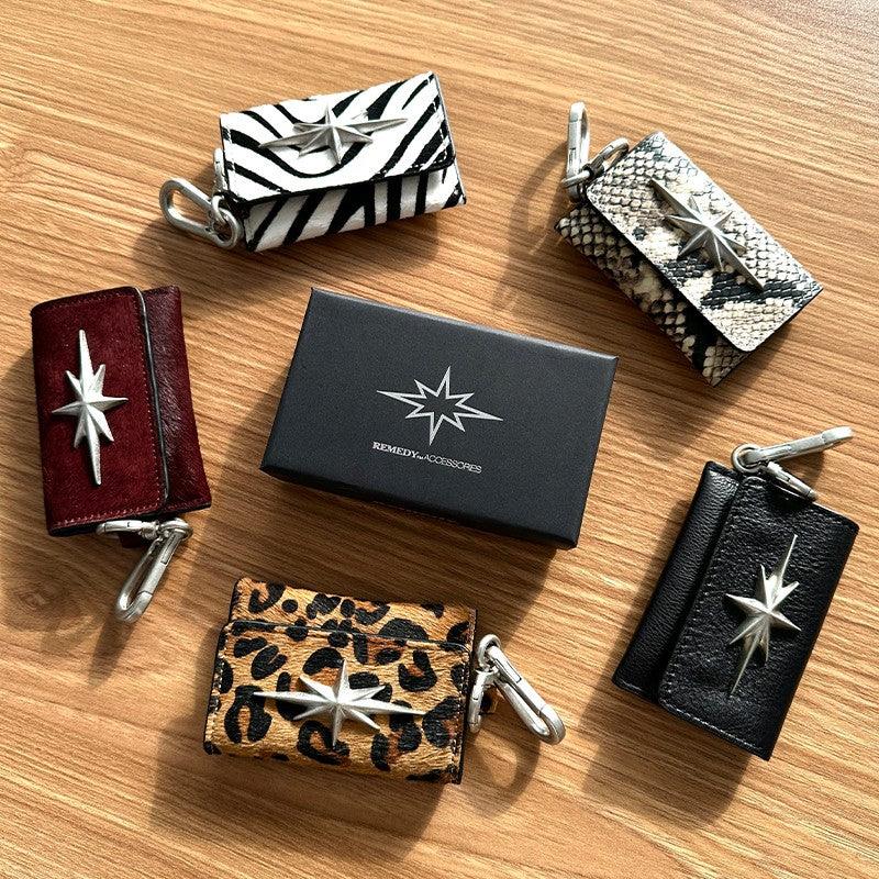 Remedy Metal Cowhide Coin/Card Holder