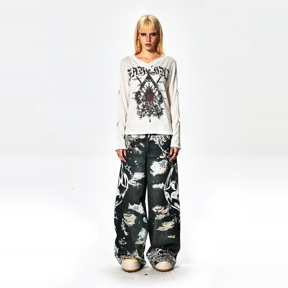 Faychui "Dekay Gem Ruinz" Denim Jeans