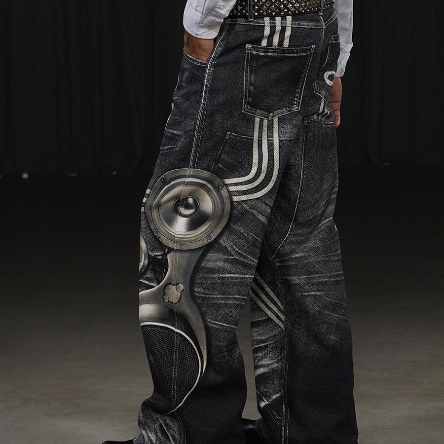 DND4DES "Python Music Festival" Flared Jeans