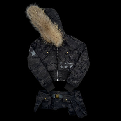 Camouflage Fur Jacket (Pre-Sale)