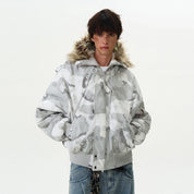 "Drago" Camo Cotton Nbomber Jacket