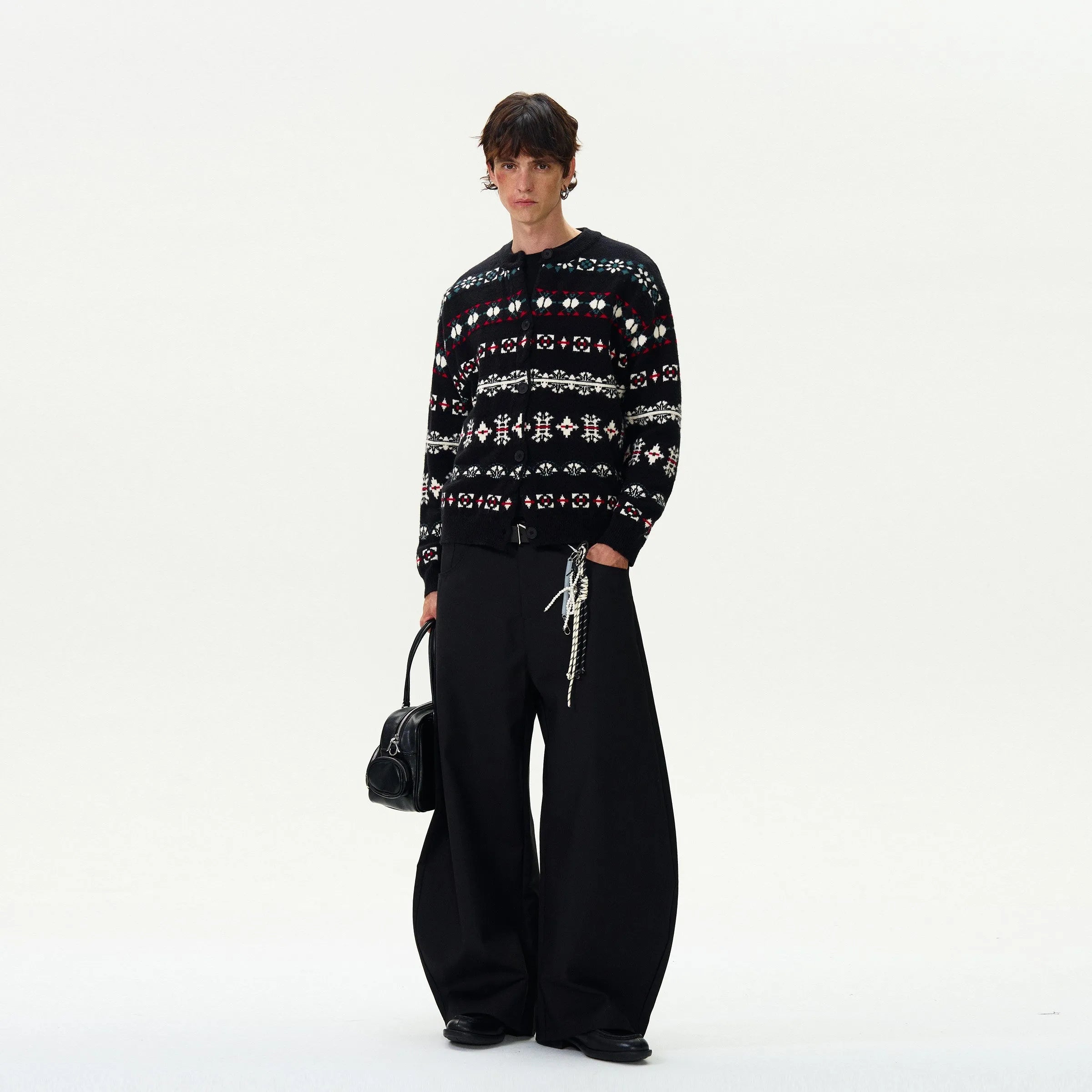 Fair Knitted Cardigan Jacquard Sweater