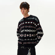Fair Knitted Cardigan Jacquard Sweater