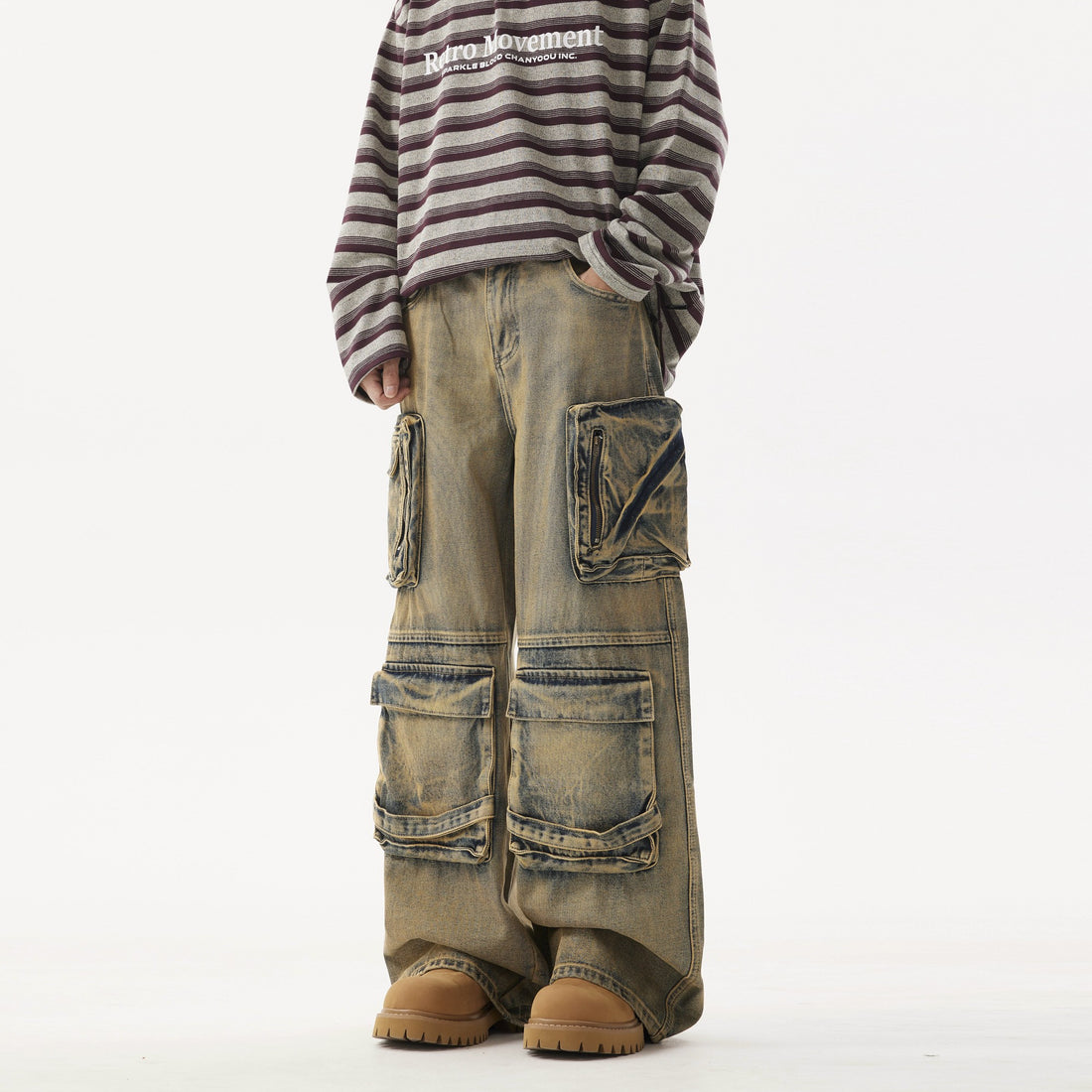 Wasteland Utility Wide Leg Jeans