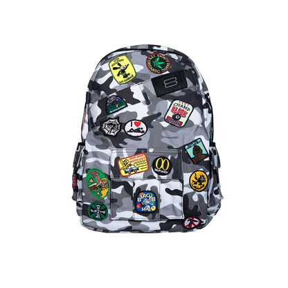 Camouflage Badge Backpack