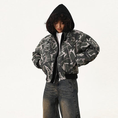 Camouflage Patchwork Fur Jacket Tracksuit V2