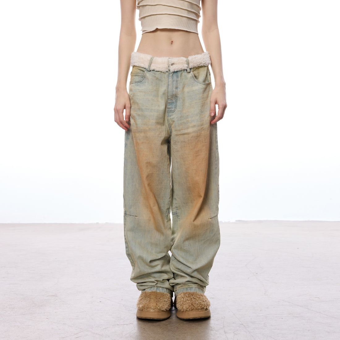 Golden Haze Lambskin Waist Jeans