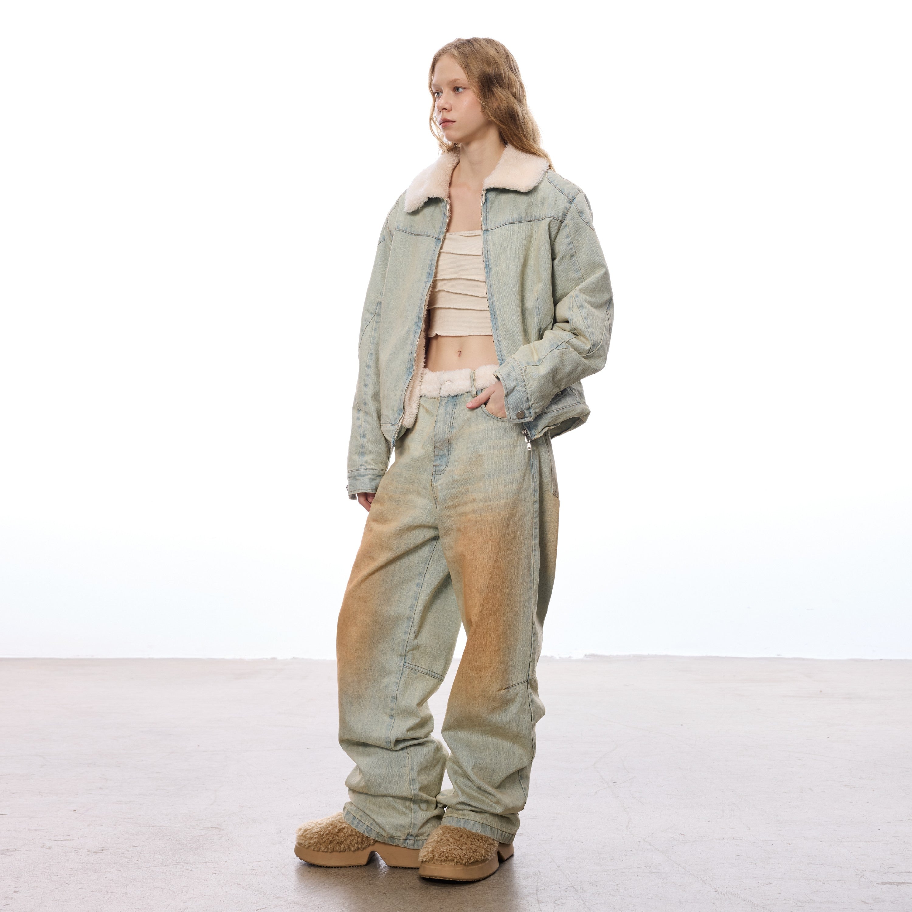 Golden Haze Lambskin Waist Jeans