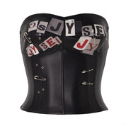 RebelEdge Fishbone Leather Tube Top