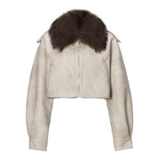 A Fur collar Jacket from Dekayed Clothing.