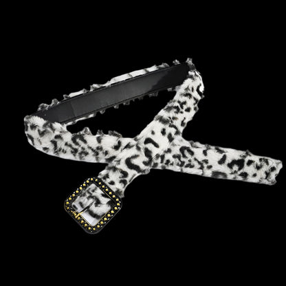 Leopard Fur Belts