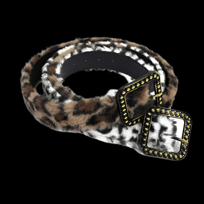 Leopard Fur Belts