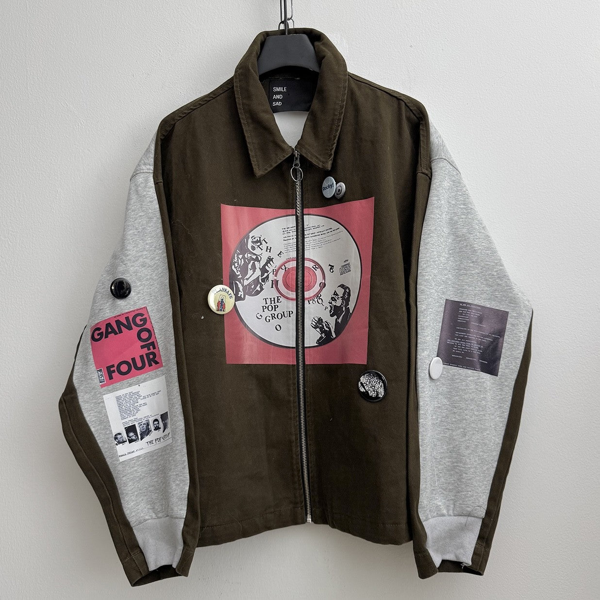 Retro Vinyl Patchwork Jacket