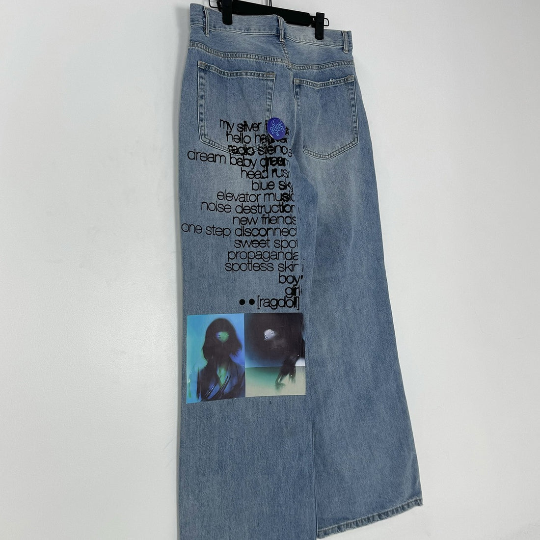 Rebel Muse Lyric Graffiti Jeans