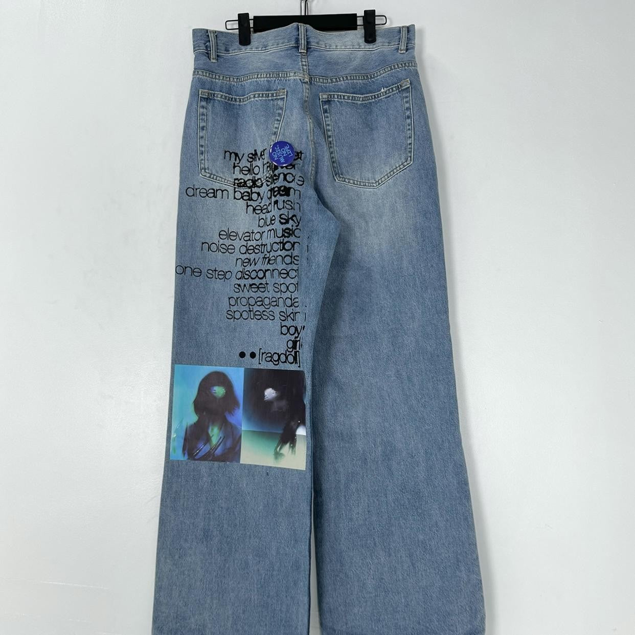 Rebel Muse Lyric Graffiti Jeans