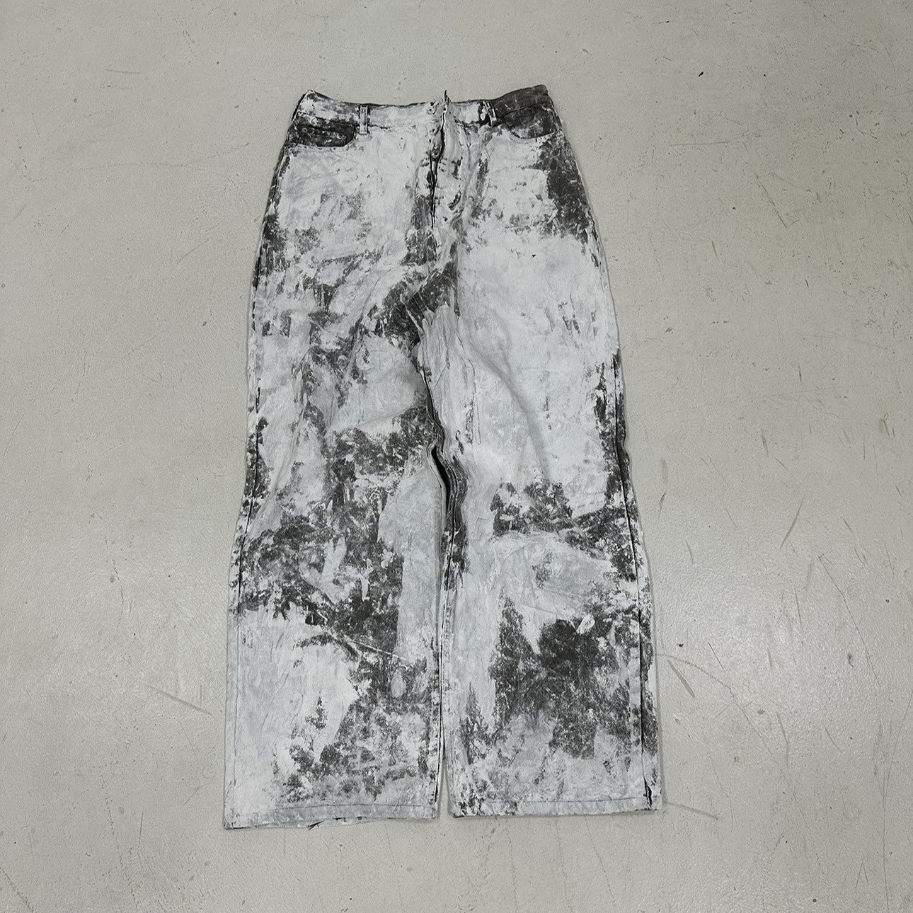 Monochrome Chaos Denim