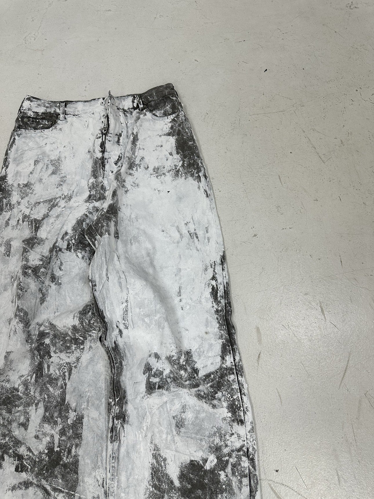 Monochrome Chaos Denim