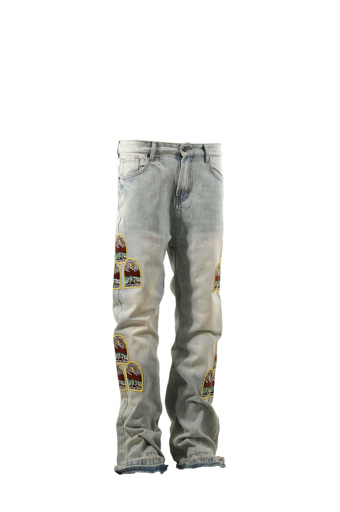 Cathedral Window Patch Jeans