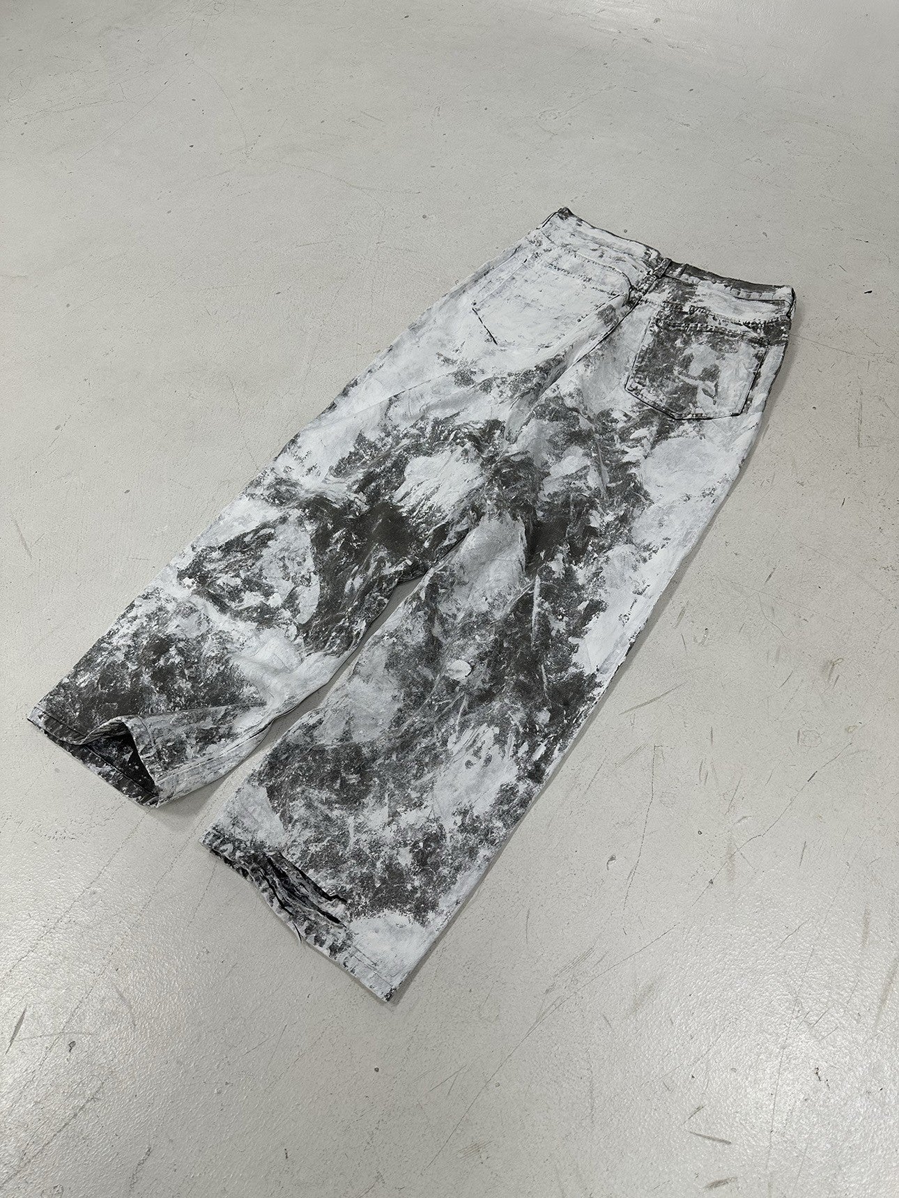 Monochrome Chaos Denim