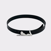 white background playboy belt.