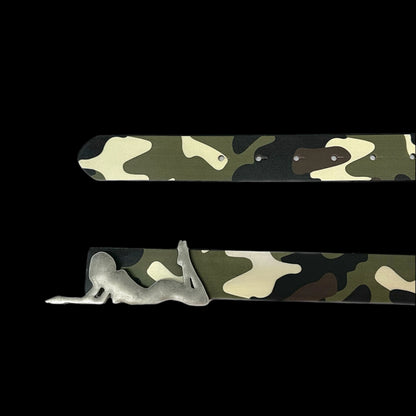 Playboi Camouflage Leather Belt