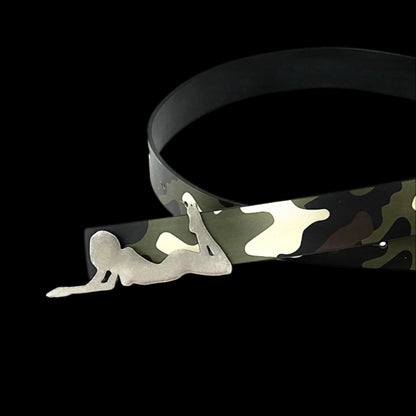 Playboi Camouflage Leather Belt