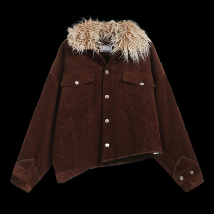 Fantasy 'No Rules' Corduroy Collar Jacket